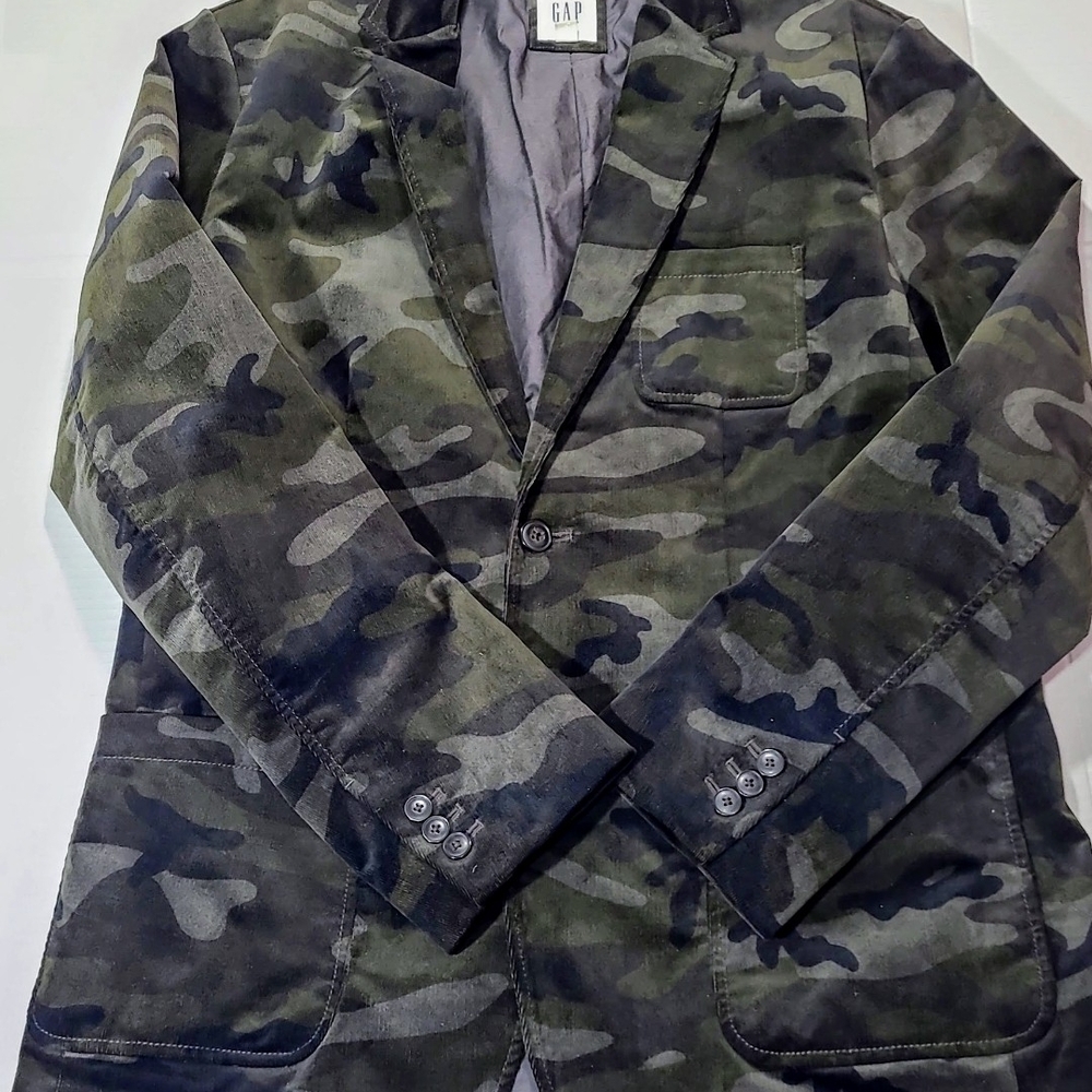 GAP Camouflage Blazer - Green and Black